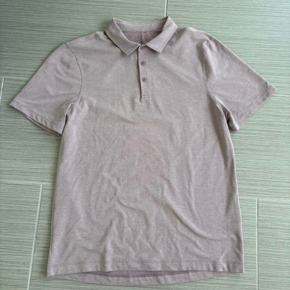 Lululemon mens light pink polo